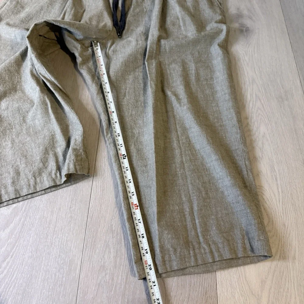 Todd Snyder Cropped Pants Drawstring Trousers Modern Chino Size XXL Green